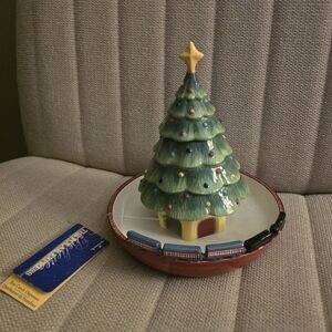 Polar Express Hallmark Christmas Tree Ceramic Candy Dish
